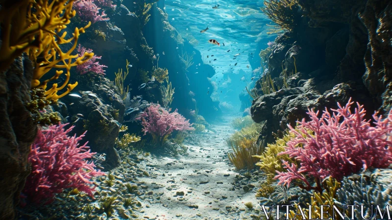 Exploring the Magical Underwater Coral Reef AI Image