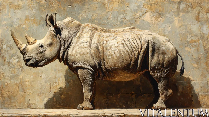 AI ART Artistic Depiction of a Rhinoceros