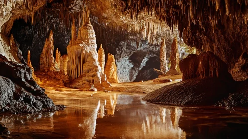 Stunning Geological Cave Formation