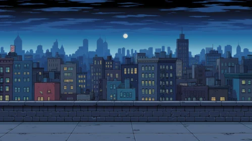 Night City Skyline: Expressive Comic Panels | RTX Artwork