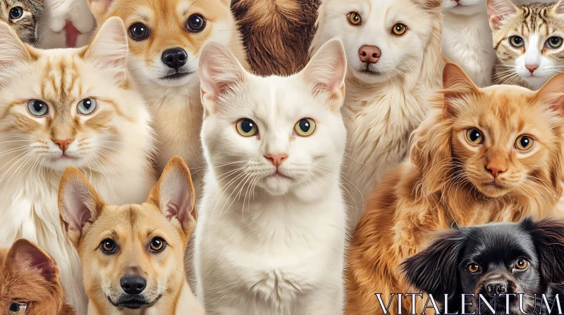 Captivating Compilation of Furry Pets AI Image