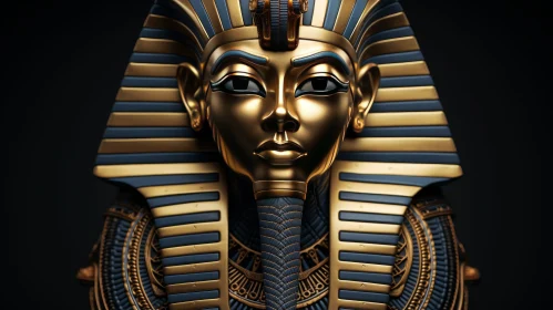 Golden Mask of Tutankhamun - Ancient Egyptian Pharaoh