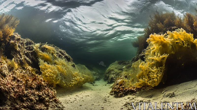 Serene Underwater Ecosystem AI Image