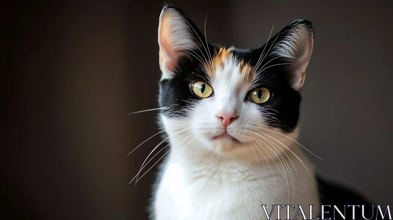 Calico Cat Portrait AI Image