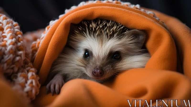 Adorable Hedgehog Photography AI Image