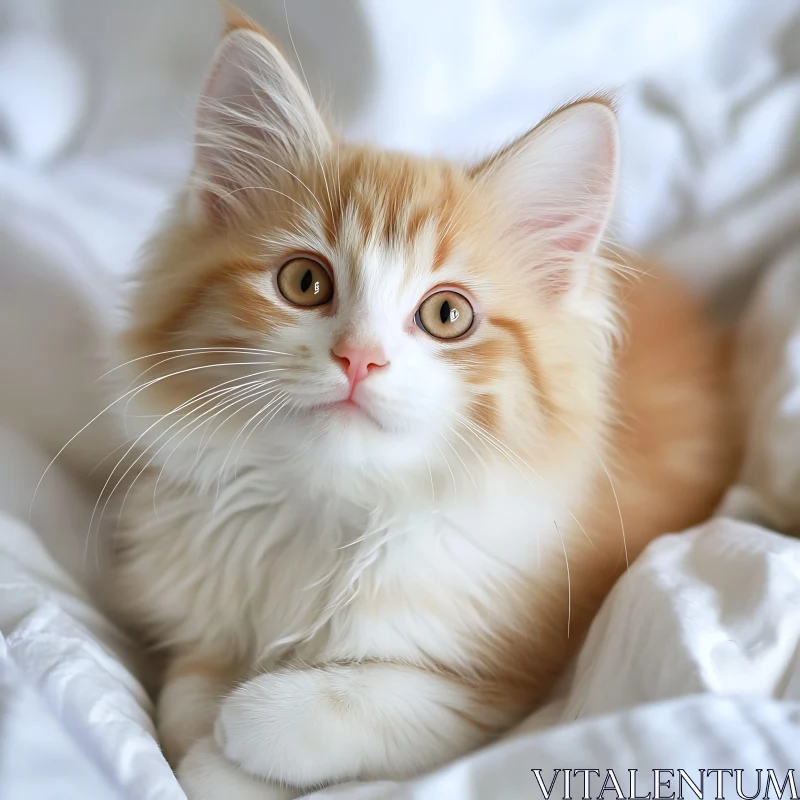 Charming Kitten with Expressive Eyes AI Image