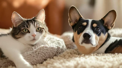 Furry Companions Relaxing Together