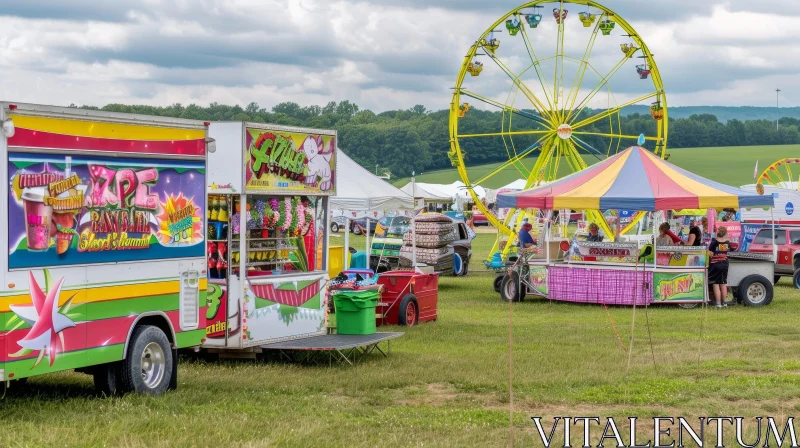 AI ART County Fair Extravaganza: Ferris Wheel, Food Trucks, and Fun
