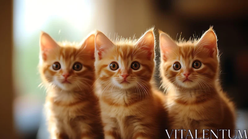 Three Cute Ginger Kittens