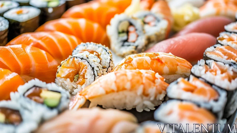 Exquisite Sushi and Sashimi: A Feast for the Senses AI Image