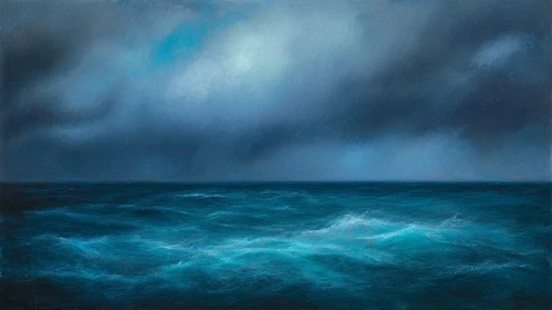 Stormy Sea Seascape Painting - Dramatic and Intriguing
