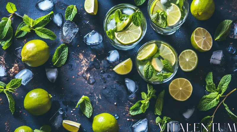 Exquisite Mojito Cocktail: Refreshing Delight in a Glass AI Image