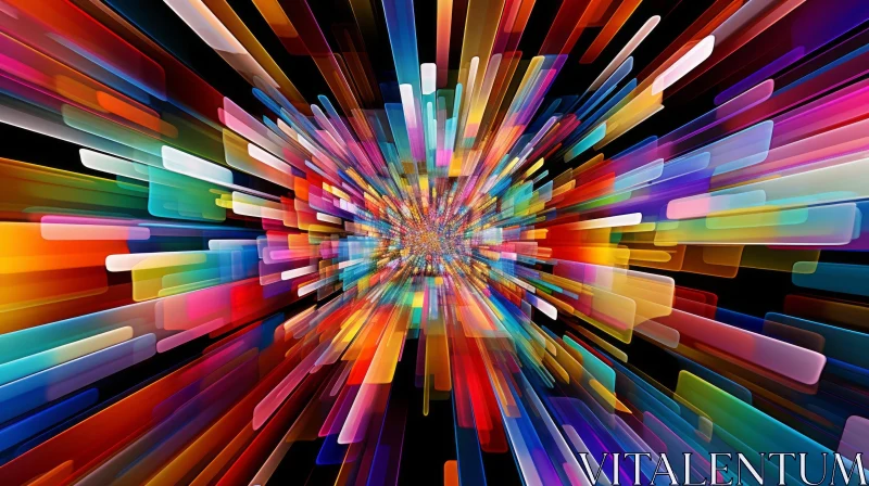 AI ART Colorful Rectangles - Abstract Art Image