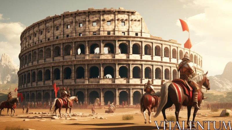 Roman Empire on Horseback: A Captivating Journey to Ancient Civilizations AI Image