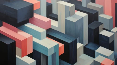 Colorful Geometric Abstract Painting | Dynamic Artwork