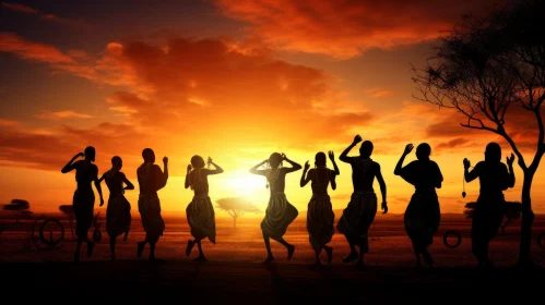 Captivating Dance at Sunset: A Fusion of Cultures