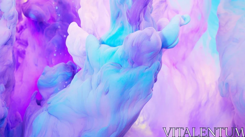 Fluid Abstract Painting - Vibrant Colors and Energy AI Image