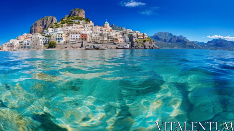 Tranquil Sea Water on the Coast of Capri, Italy | Caras Ionut AI Image