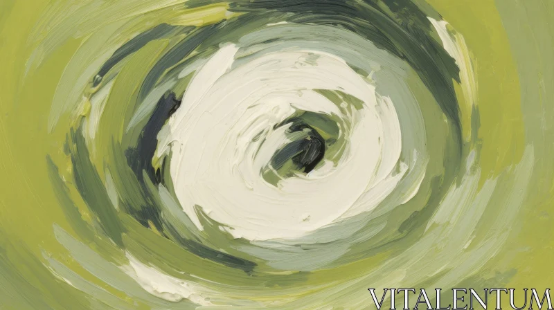 Circular Vortex Abstract Painting - Energy and Movement AI Image