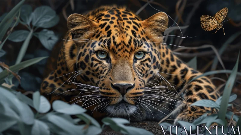 Close-up Portrait of a Leopard in the Wild - Powerful and Majestic AI Image
