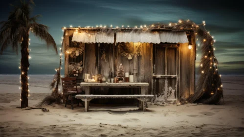 Cozy Beach Hut with Festive Atmosphere and Extravagant Table Settings
