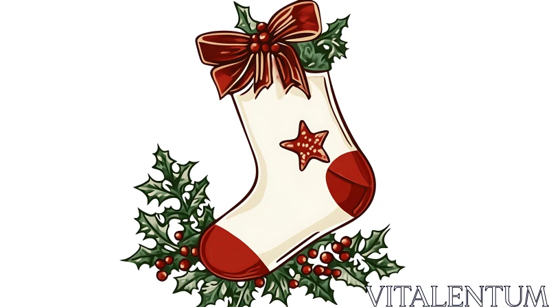 AI ART Christmas Stocking Filled with Holiday Cheer