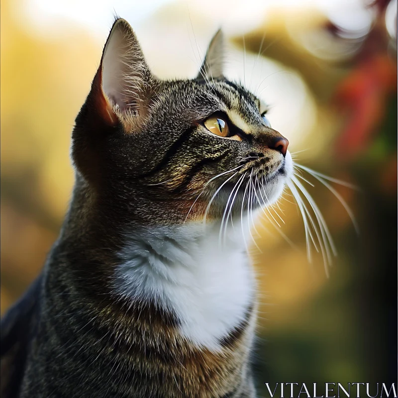 Captivating Cat Portrait AI Image