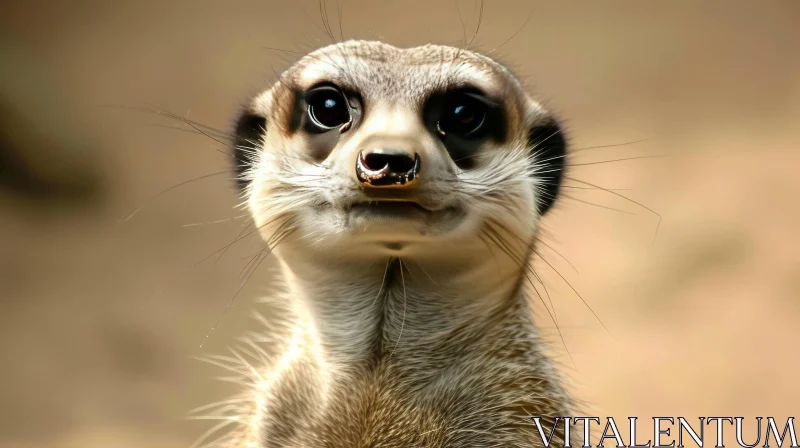 Curious Meerkat Close-Up | Wildlife Photography AI Image