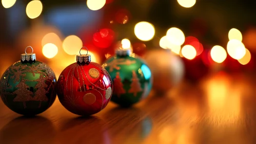 Christmas Ornaments and Festive Lights