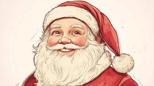 Santa Claus Merry Portrait