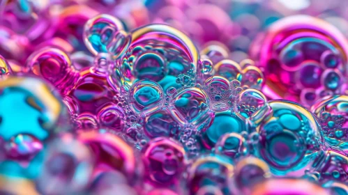 Iridescent Soap Bubbles: A Captivating Rainbow of Colors