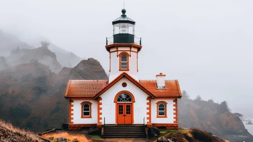 Majestic Lighthouse on Rocky Coast