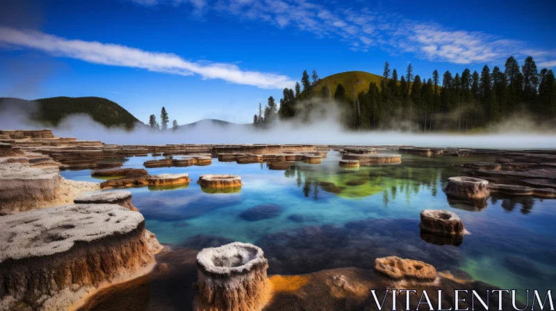 Yellowstone National Park: A Captivating Natural Wonder AI Image