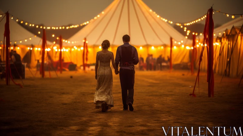 AI ART Shimmering Tent Wedding: A Timeless Celebration Under the Summer Sky