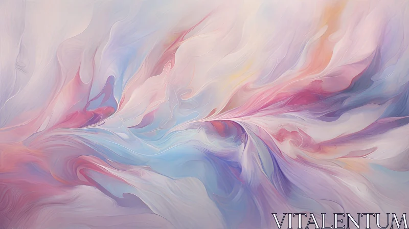 Ethereal Spring Abstract Painting AI Image