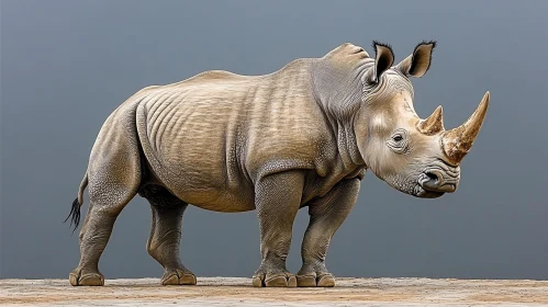 Wildlife Portrait of a Rhinoceros