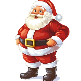 Jolly Santa Claus Christmas Illustration