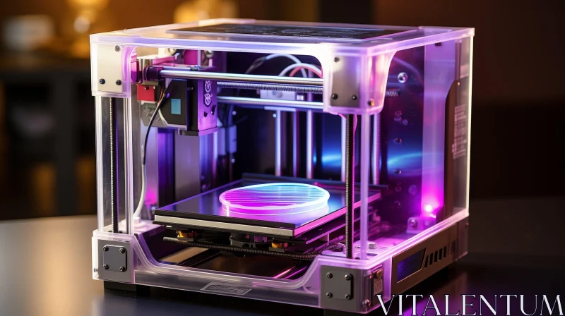 Fascinating 3D Printer in Action AI Image