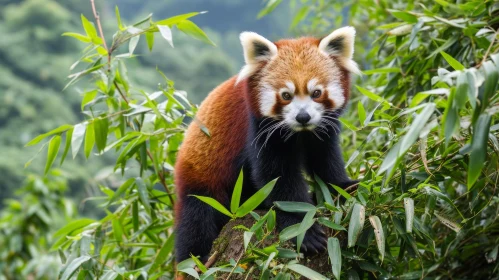 Enigmatic Red Panda: A Captivating Encounter in the Himalayan Forest