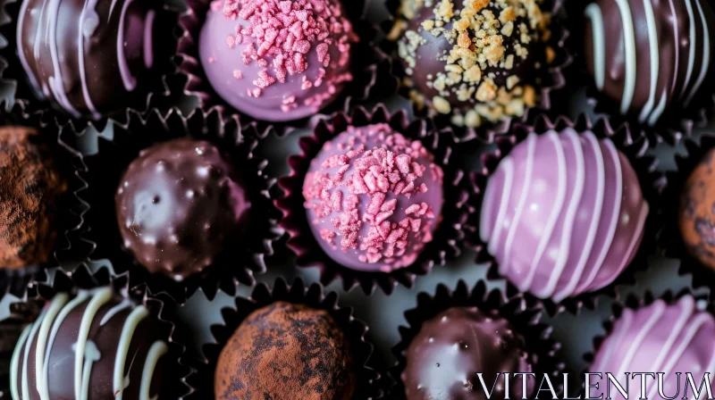Luxurious Chocolate Truffles: Indulge in Decadence AI Image