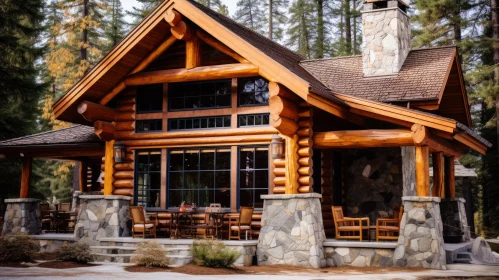Enchanting Log Cabin in the Forest | Rich Colors | Outdoor Scenes