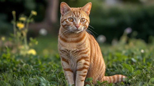 Ginger Cat in Nature