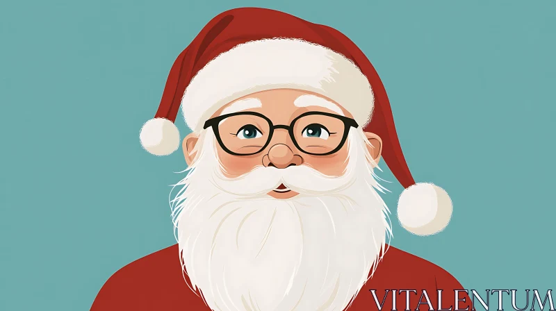 AI ART Joyful Santa Claus Illustration | Christmas Art