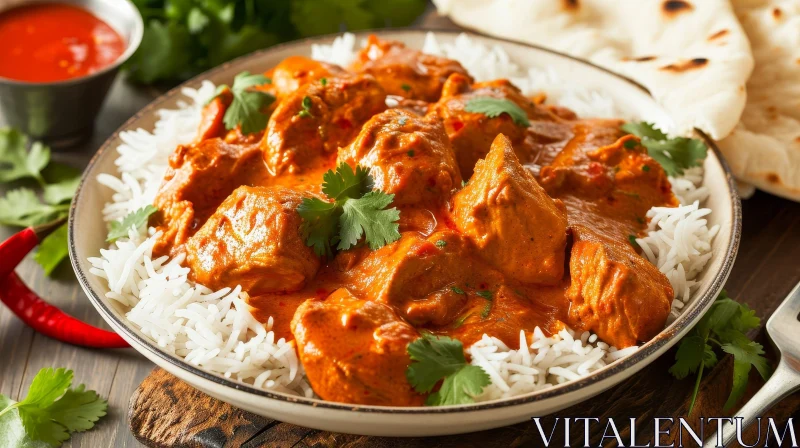 Delicious Chicken Tikka Masala: A Flavorful Indian Dish AI Image