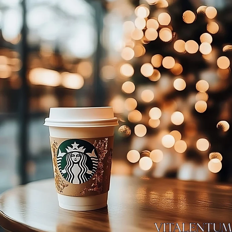 Holiday Starbucks Coffee Vibes AI Image