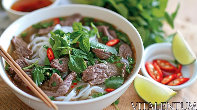 Delicious Vietnamese Pho - A Taste of Authentic Cuisine AI Image
