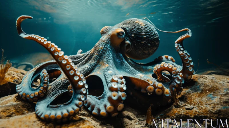 Enigmatic Octopus: A Captivating Photograph AI Image