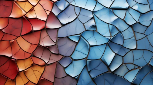 Colorful Cracked Surface Abstract Background