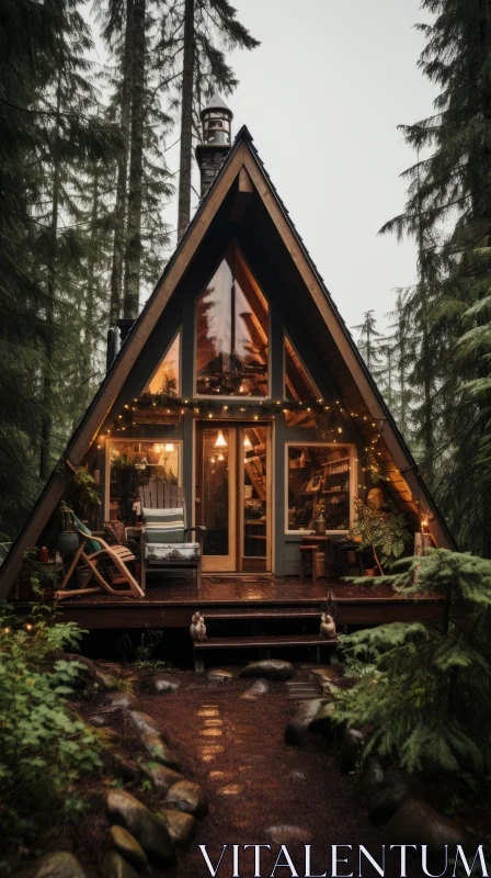 Enchanting Cabin in the Woods | Adventure Themed Retreat AI Image