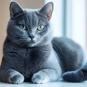 Graceful Feline Portrait with Stunning Eyes